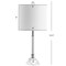 Jonathan Y Dana 19.5" Crystal Column/Metal LED Table Lamp, Clear, 2PK JYL2078A-SET2 - alternate 4