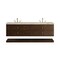 James Martin Vanities Allamari 72" Double Vanity, Sable w/ 3 CM Tajnar Eclos Top D640-V72-SBL-WTJR - alternate 1