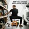 Wrightmaster 36.4 in. Adjustable Shop Stool with 2-Tier Storage Rack, 360 Deg Full Rotation, Two Casters w/Brake ZOR-P412514 - alternate 2