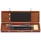 Da Vinci Watercolor Brush Set, Watercolor, Assorted, 4 Brush Set in Walnut Box with Soap VA-5280_0 - alternate 1