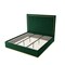 Homeroots Hunter Green Solid Wood Queen Upholstered Velvet Bed 544925 - alternate 2