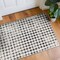 World Rug Gallery Geometric Distressed Abstract Washable Non Slip Area Rug 2 ft x 4 ft Ivory WR69IVORY2X4 - alternate 1