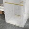 Anzzi 76 in. x 56-60in. Frameless Sliding Shower Door in Brushed Gold , 3/8in 10mm Tempered Clear Glass SD-AZ21-02BG - alternate 2
