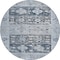 Homeroots 8' Blue And Denim Blue Round Aztec Washable Indoor Outdoor Area Rug 616594 - alternate 4