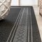 Jonathan Y Lucia Classic Diamond Border Black/Gray 3 ft. x 5 ft. Indoor/Outdoor Area Rug SMB207G-3 - alternate 2