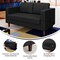 Flash Furniture HERCULES Artemis Black LeatherSoft Reception Loveseat w/2 AC Outlets/1 USB/1 USB-C Ports ZB-8921-2S-BLK-GG - alternate 4