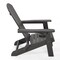 Homeroots 35" Charcoal Heavy Duty Plastic Adirondack Chair 530703 - alternate 2