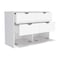Homeroots 42" White Four Drawer Dresser 524959 - alternate 3