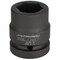Performance Tool 1 in. Dr. 1-1/8 in. Impact Socket, Chrome Moly, Black Phosphate M745-20 - alternate 1