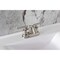 Kingston Brass Double-Handle 4" Centerset Bathroom Faucet with Pop-Up Drain, Brushed Nickel FB5618CML - alternate 4