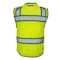 Dome75 Hi-Vis Heavy Duty Safety Vest MD Class ANSI/ISEA 107-2020 Class 2 , Reinforced Front Zipper 1 OV6124 - alternate 2