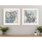Homeroots Set Of Two Elephant I and II 1 White Framed Print Wall Art, 2PK 407243 - alternate 2