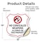 Signmission Concealed Carry Shield Sign No Concealed, 18 Inch X 18 Inch, Vinyl Decal SHI-D-18-372 - alternate 3