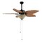 Jonathan Y Poinciana 52" 3-Light Coastal Bohemian Iron/Wood Palm Leaf LED Ceiling Fan w/ Pull Chain, Light Brown JYL9720C - alternate 3
