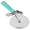 Martha Stewart Everyday Stainless Steel Drexler Pizza Cutter in Turquoise 138319.01 - alternate 2