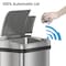 Hls Commercial 4 gal Rectangular Indoor Metal Can, Silver, Touchless Sensor Lid, Stainless Steel, 7 in HLS04SS - alternate 4