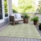 Homeroots 8' X 10' Green And Ivory Geometric Washable Indoor Outdoor Area Rug 594992 - alternate 3