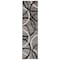 World Rug Gallery Modern Wavy Circles Design Runner Rug 2 ft 7 in x 6 ft Gray 377GRAY27X6 - alternate 2