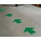 Brady Aisle Marking Tape Arrows - Adhesive Vinyl, Solid Color, Yellow, 3in, 100PK 121047 - alternate 2