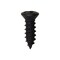 Auveco #8 x 1/2in Phillips Oval Head Tapping Screw with #6 Head Black Oxide, 100PK 10162 - alternate 1