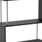 Homeroots 61" Black Wood Four Tier Etagere Bookcase 490166 - alternate 4