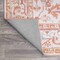 Jonathan Y Asa Ornate Medallion Non-Slip Machine-Washable Orange/Cream 5 ft Round Area Rug WSH108A-5R - alternate 3