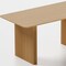 Homeroots 79" Natural Solid Wood Double Pedestal Base Dining Table 721122 - alternate 2