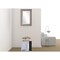 Homeroots 20" Black Wood Floating Single Door Bathroom Vanity And Medicine Cabinet With Mirror 479988 - alternate 2