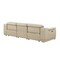 Homeroots 107" Beige Italian Leather Reclining Metal USB Sofa 720283 - alternate 3