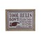 Homeroots 15" X 20" Brown And Gray Tool Rules Wood And Galvanized Metal Wall Decor 487534 - alternate 1
