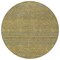 Homeroots 8' Sage And Gold Round Striped Washable Indoor Outdoor Area Rug 615634 - alternate 3