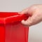 Storex 4 Gallon Storage Bin with Lid, Red 61411U06C - alternate 2
