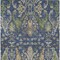Homeroots 10' X 14' Navy Blue Green And Brown Floral Washable Indoor Outdoor Area Rug 605294 - alternate 2