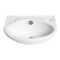 Alfi Brand ALFI brand ABC118 White 14" Small Wall Mounted Ceramic Sink with Faucet Hole ABC118 - alternate 3