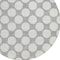 Homeroots 8' Gray And Silver Round Polka Dot Washable Indoor Outdoor Area Rug 595231 - alternate 2