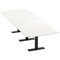 Skutchi Designs 12ft Conference Table W/ Power Unit | 12 Person Modular Arc Rectangle Meeting Table | Harmony Series HAR-AREC-48X144-T.BK-W960-NA - alternate 1