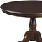 Homeroots 42" Espresso Rounded Solid Manufactured Wood Pedestal Base Dining Table 517755 - alternate 2