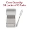 Smarty Had A Party Silver Baroque Disposable Plastic Dinner Forks, 240PK 8310-SV-CASE - alternate 2