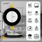 Nuwatt 4 Inch Black Canless Recessed Lighting LED Wafer Lights, Wet Rated, 2700K-5000K, 630LM, 12PK NW-P-DL-4-9W-5CT-BLK-12P - alternate 3