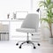 Yssoa Simple Deluxe Armless Office Desk Chair, Modern Cute Swivel Vanity Chair Comfy Home Office Chairs w 3A88HKCHAIROFFICEGRY01 - alternate 1