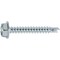 Auveco Hex Washer Head Tapping Screw with Tek Point #6 x 1in - Zinc, 100PK 24111 - alternate 1