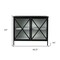 Homeroots 41in Black Iron Sideboard with Two Glass Doors 391981 - alternate 3