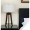 Homeroots 32" Brown Metal Tripod Table Lamp With Off White Drum Shade 524779 - alternate 1