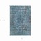 Homeroots 10' X 14' Blue And Gray Medallion Washable Indoor Outdoor Area Rug 616057 - alternate 2