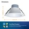 Euri Lighting 8in Retrofit LED Downlight, 5 CCT & 3 Wattage, 1000-2500lm, 90 Deg beam, Wet Rated, ETL DLC8C-24W103swej - alternate 3