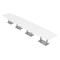 Skutchi Designs Boat Conference Table With Power Unit, 48 in W, 240 in L, White HAR-BOT-48x240-DOU-W960-NA - alternate 1