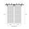 Sartodoors Sliding Closet Barn Bypass Doors White 72x96 (2* 36x96) Solid Core Modern Interior QUADRO4522BBB-WS-7296 - alternate 2