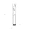 Homeroots 71" Black Three Light Traditional Shaped Floor Lamp With Clear Transparent Glass Novelty Shade 526329 - alternate 3