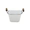Homeroots 6" White Metal Bucket 487943 - alternate 3