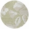Homeroots 8' Artichoke Green Ivory And Taupe Round Floral Washable Indoor Outdoor Area Rug 589520 - alternate 2